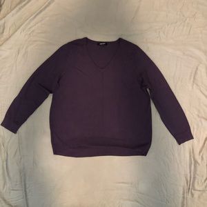Ellen Tracy NWOT XL Eggplant Sweater